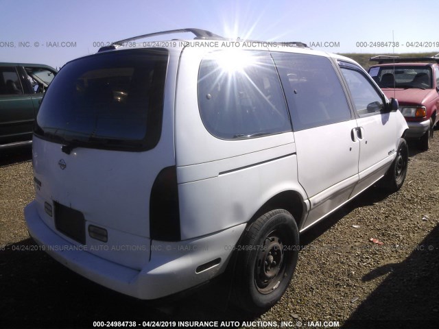 4N2DN11WXSD810756 - 1995 NISSAN QUEST XE/GXE WHITE photo 4