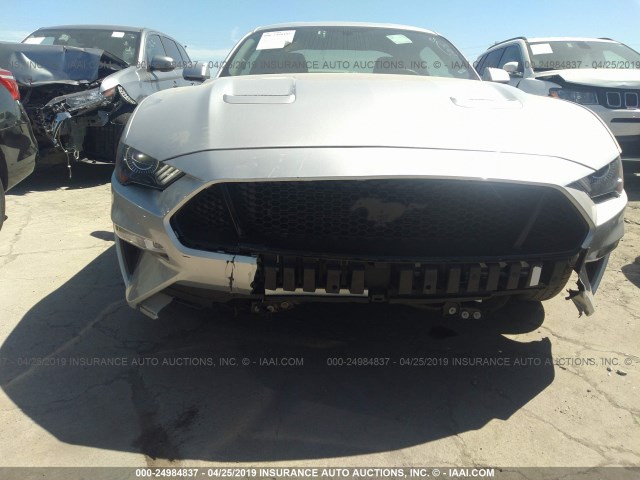 1FA6P8CF9J5143382 - 2018 FORD MUSTANG GT SILVER photo 6