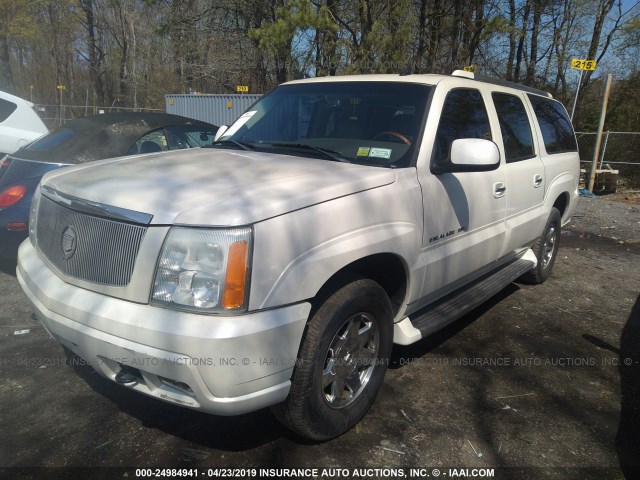 3GYFK66N24G131534 - 2004 CADILLAC ESCALADE ESV WHITE photo 2