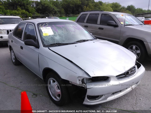 1NXBR12E01Z489681 - 2001 TOYOTA COROLLA CE/LE/S SILVER photo 1