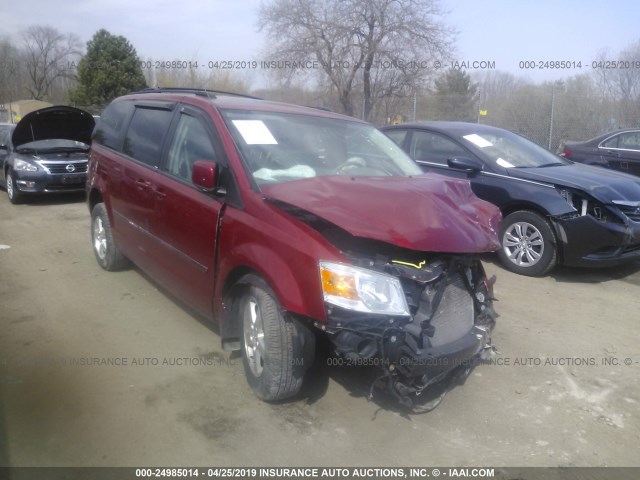 1D8HN54P88B167832 - 2008 DODGE GRAND CARAVAN SXT RED photo 1