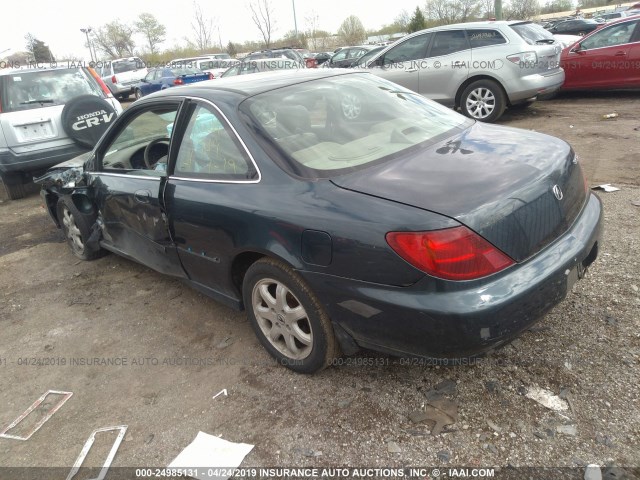 19UYA2256WL011596 - 1998 ACURA 3.0CL GREEN photo 3