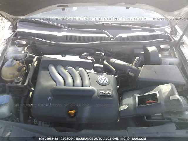 3VWSC29M1YM153722 - 2000 VOLKSWAGEN JETTA GLS SILVER photo 10