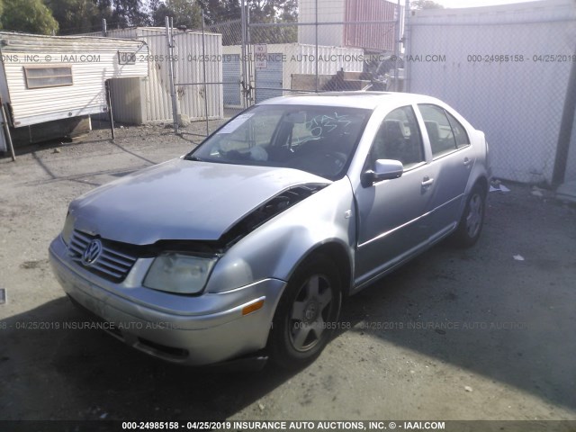 3VWSC29M1YM153722 - 2000 VOLKSWAGEN JETTA GLS SILVER photo 2