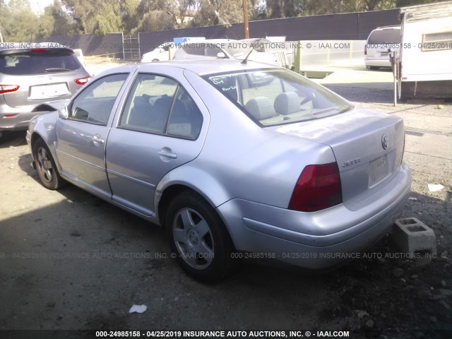 3VWSC29M1YM153722 - 2000 VOLKSWAGEN JETTA GLS SILVER photo 3