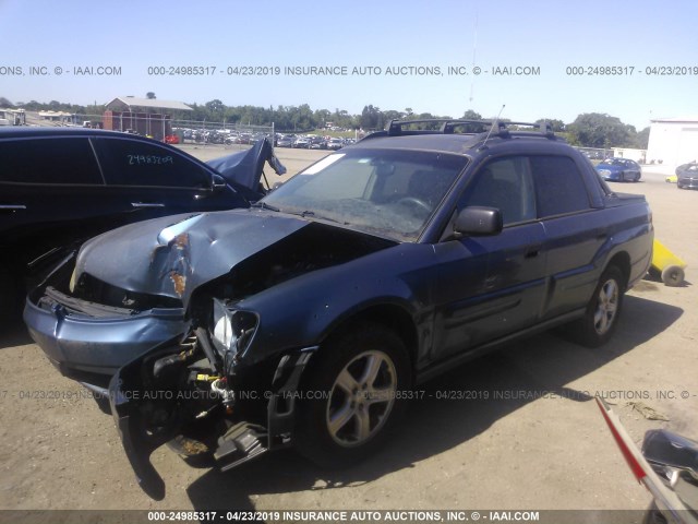 4S4BT62C067101366 - 2006 SUBARU BAJA SPORT BLUE photo 2