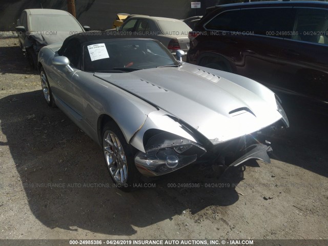 1B3JR65Z33V501848 - 2003 DODGE VIPER SRT-10 SILVER photo 1