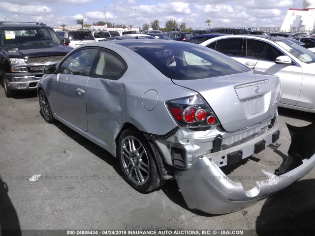 JTKDE167580240095 - 2008 TOYOTA SCION TC SILVER photo 3