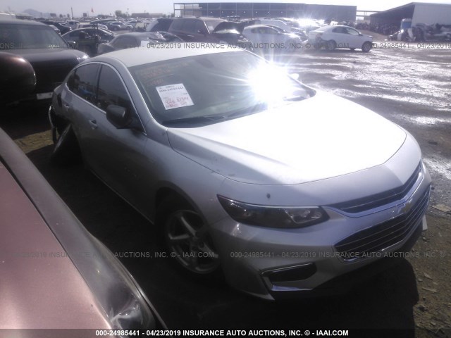 1G1ZB5ST8HF114996 - 2017 CHEVROLET MALIBU LS SILVER photo 1