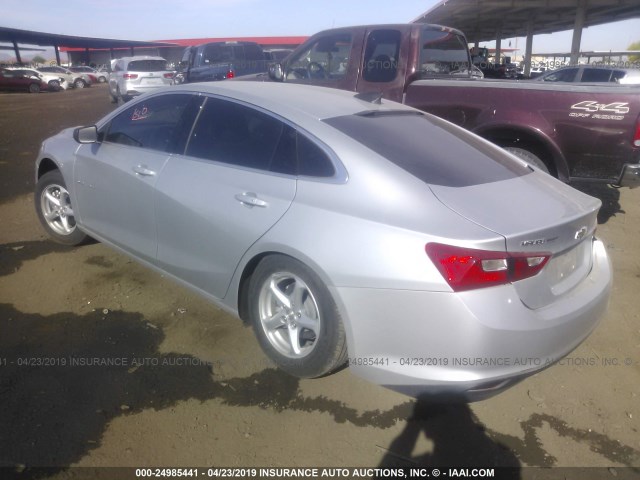 1G1ZB5ST8HF114996 - 2017 CHEVROLET MALIBU LS SILVER photo 3