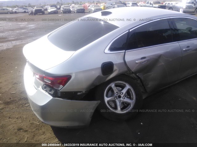 1G1ZB5ST8HF114996 - 2017 CHEVROLET MALIBU LS SILVER photo 6