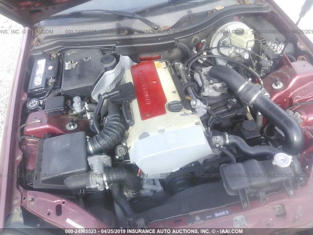 WDBKK47F5YF148642 - 2000 MERCEDES-BENZ SLK 230 KOMPRESSOR RED photo 10