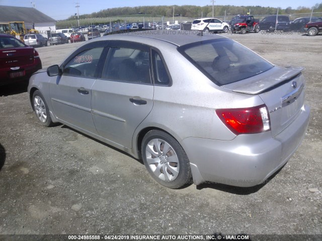 JF1GE61688H503347 - 2008 SUBARU IMPREZA 2.5I SILVER photo 3