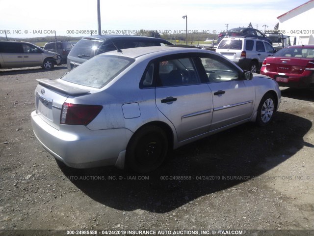 JF1GE61688H503347 - 2008 SUBARU IMPREZA 2.5I SILVER photo 4