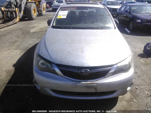 JF1GE61688H503347 - 2008 SUBARU IMPREZA 2.5I SILVER photo 6