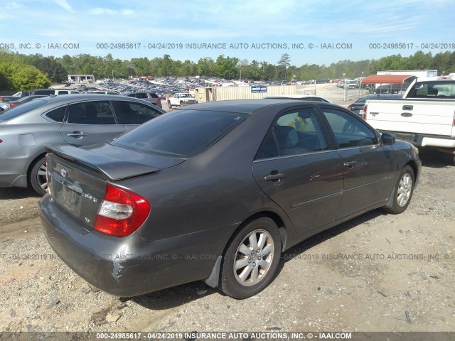 4T1BF32K43U549572 - 2003 TOYOTA CAMRY LE/XLE/SE GRAY photo 4