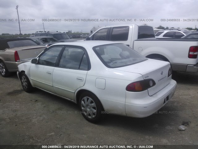 1NXBR12E71Z535930 - 2001 TOYOTA COROLLA CE/LE/S WHITE photo 3