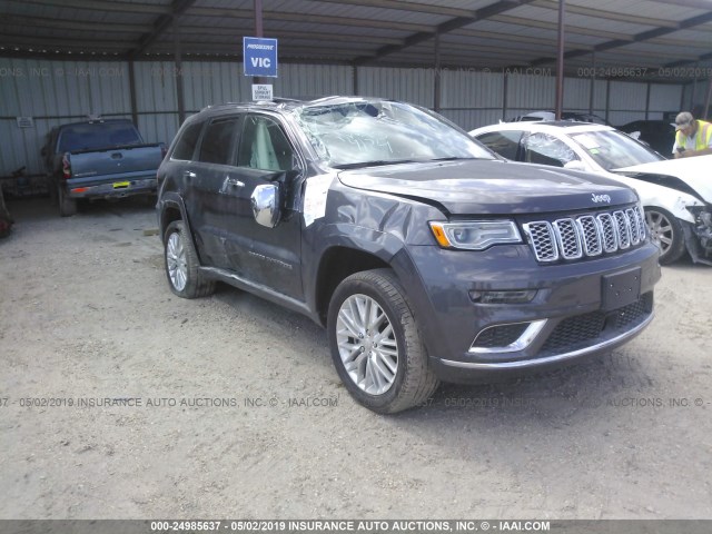 1C4RJFJG1JC331446 - 2018 JEEP GRAND CHEROKEE SUMMIT GRAY photo 1