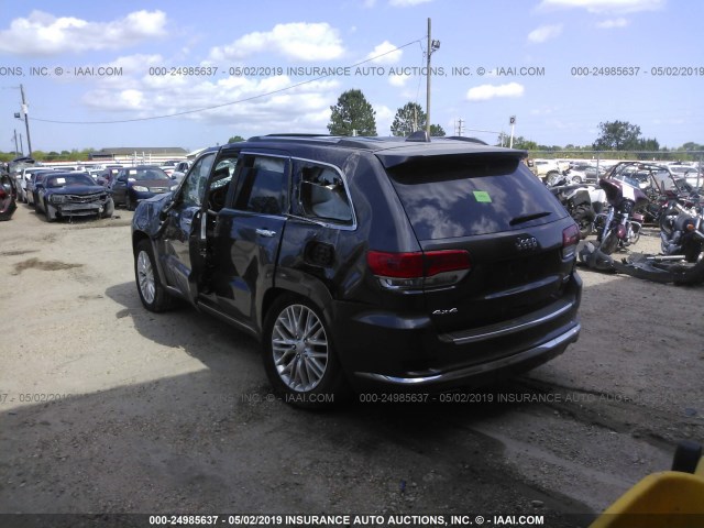 1C4RJFJG1JC331446 - 2018 JEEP GRAND CHEROKEE SUMMIT GRAY photo 3