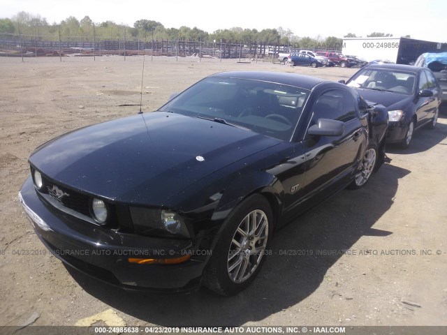 1ZVFT82H265125769 - 2006 FORD MUSTANG GT BLACK photo 2