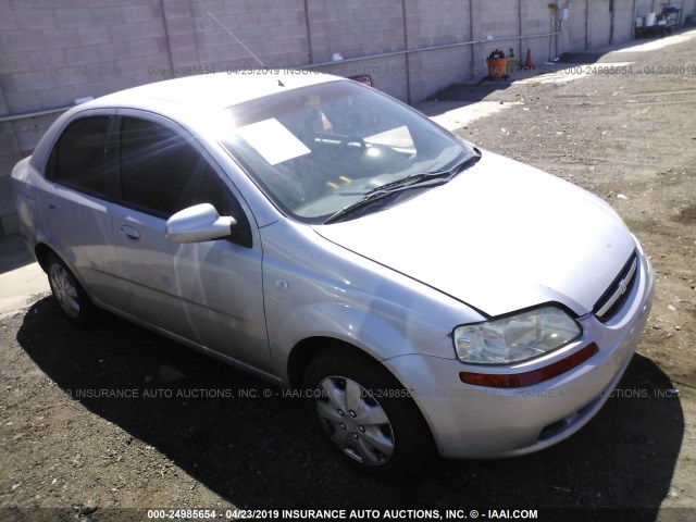 KL1TD566X6B564463 - 2006 CHEVROLET AVEO LS GRAY photo 1