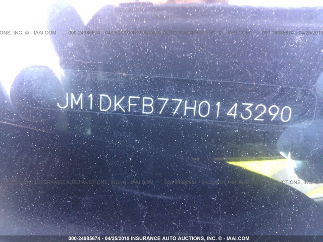 JM1DKFB77H0143290 - 2017 MAZDA CX-3 SPORT WHITE photo 9
