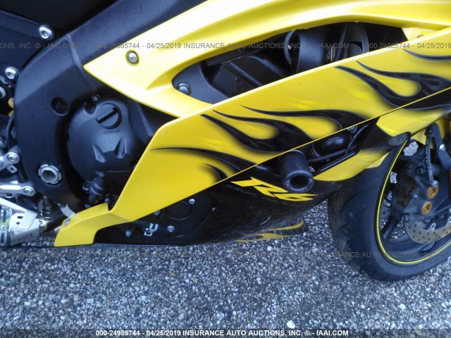 JYARJ16E48A010058 - 2008 YAMAHA YZFR6 YELLOW photo 8