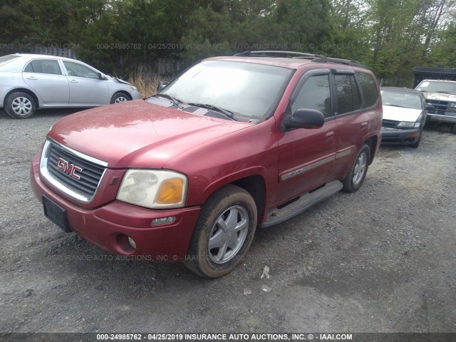 1GKDS13S432297852 - 2003 GMC ENVOY RED photo 2