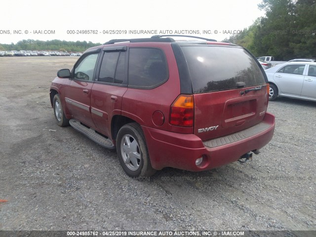 1GKDS13S432297852 - 2003 GMC ENVOY RED photo 3