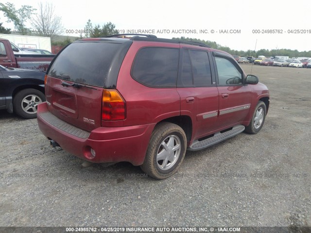 1GKDS13S432297852 - 2003 GMC ENVOY RED photo 4