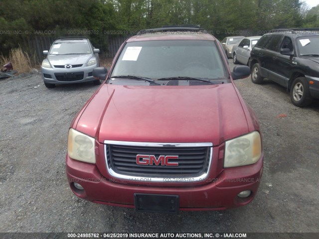 1GKDS13S432297852 - 2003 GMC ENVOY RED photo 6