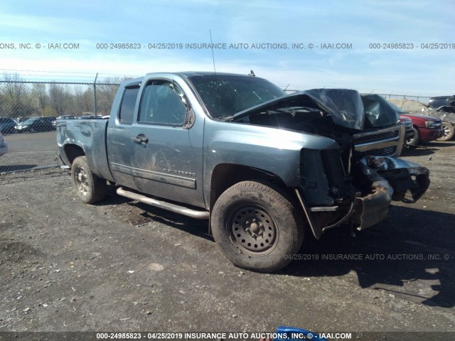 1GCRKSE70CZ102580 - 2012 CHEVROLET SILVERADO K1500 LT GRAY photo 1