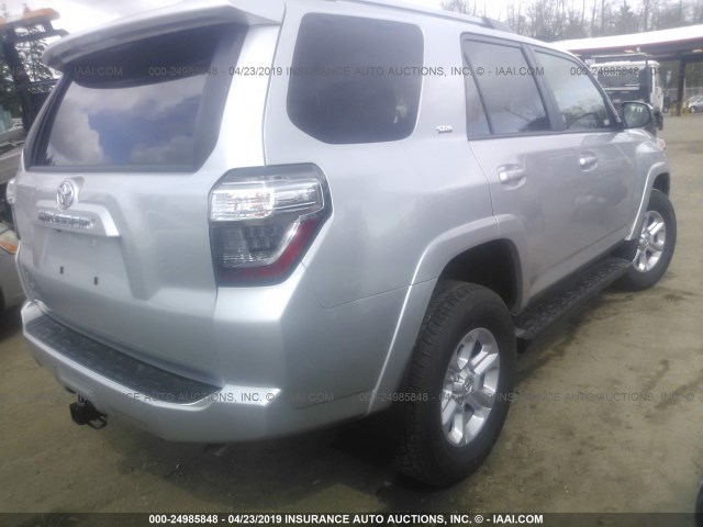 JTEBU5JR7K5671559 - 2019 TOYOTA 4RUNNER SR5/LIMITED/LIMITED NIGHT SILVER photo 4