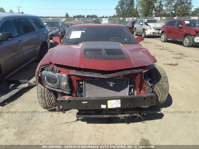 2G1FL1EP4F9801048 - 2015 CHEVROLET CAMARO ZL1 RED photo 6