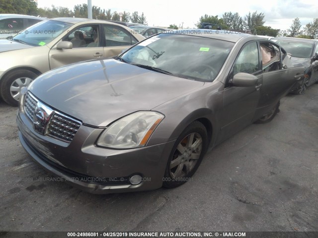 1N4BA41E84C837502 - 2004 NISSAN MAXIMA SE/SL GRAY photo 2