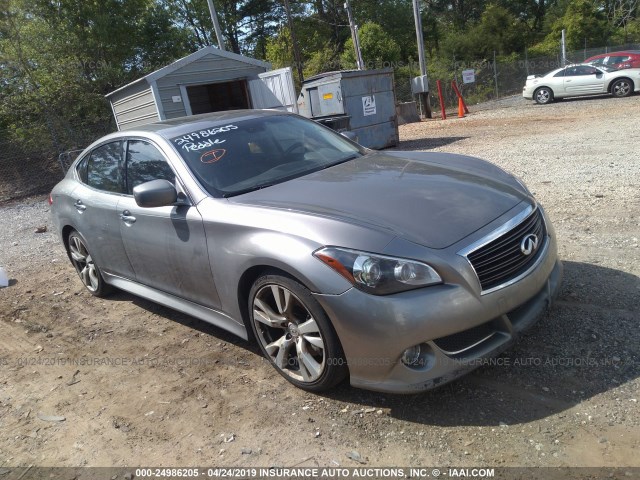 JN1AY1AP2BM520178 - 2011 INFINITI M56 GRAY photo 1