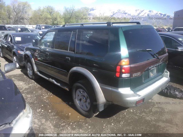 JA4MT31R42J041746 - 2002 MITSUBISHI MONTERO SPORT XLS GREEN photo 3