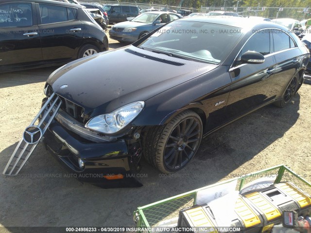 WDDDJ77X27A093348 - 2007 MERCEDES-BENZ CLS 63 AMG BLACK photo 2