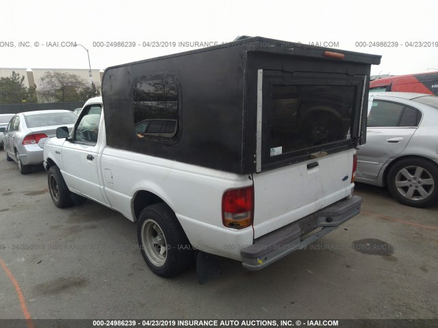 1FTCR10A9VPB58420 - 1997 FORD RANGER WHITE photo 3