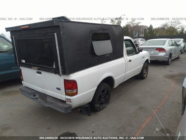 1FTCR10A9VPB58420 - 1997 FORD RANGER WHITE photo 4