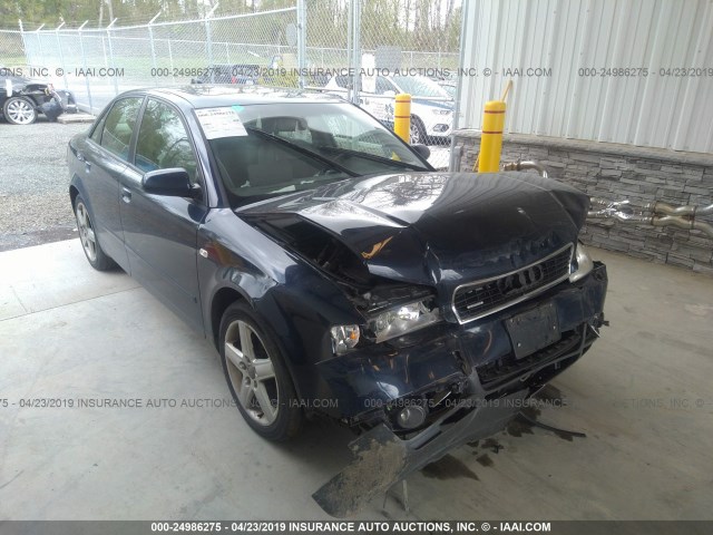 WAULC68E54A055354 - 2004 AUDI A4 1.8T QUATTRO BLUE photo 1