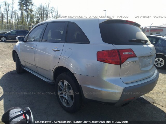 2HNYD28477H502384 - 2007 ACURA MDX TECHNOLOGY SILVER photo 3