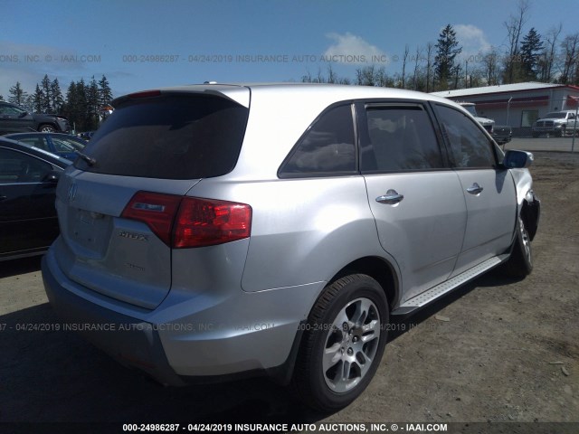 2HNYD28477H502384 - 2007 ACURA MDX TECHNOLOGY SILVER photo 4