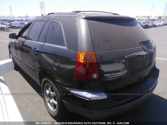 2C8GF68494R291843 - 2004 CHRYSLER PACIFICA BLACK photo 3