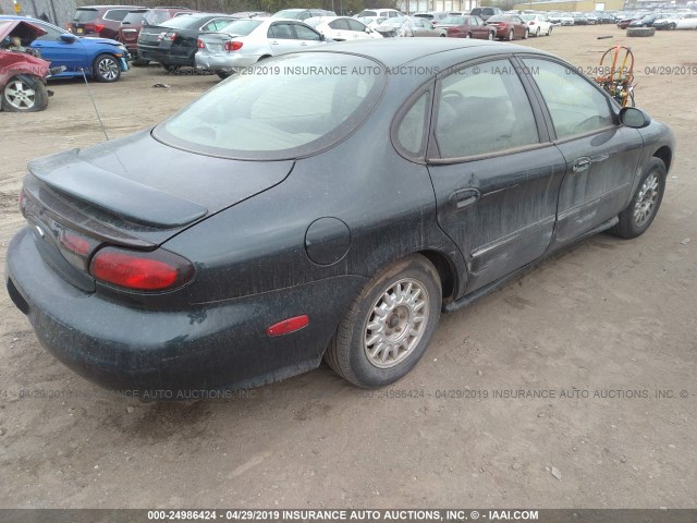 1FAFP53S9WG273167 - 1998 FORD TAURUS SE COMFORT GREEN photo 4