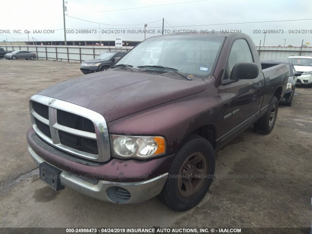 1D7HA16K35J581760 - 2005 DODGE RAM 1500 ST PURPLE photo 2