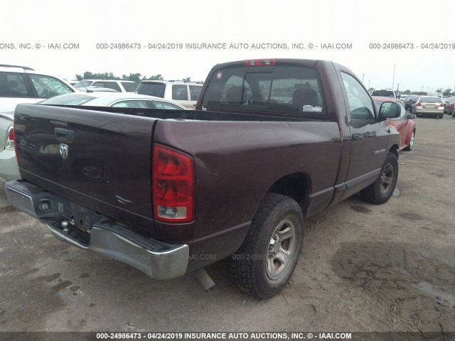 1D7HA16K35J581760 - 2005 DODGE RAM 1500 ST PURPLE photo 4