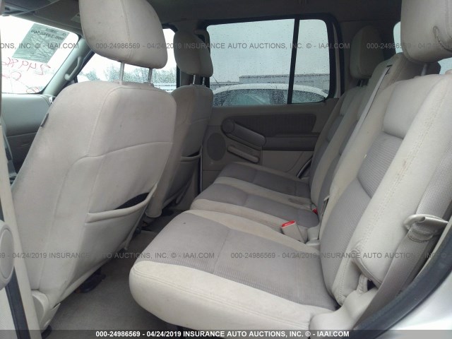 1FMEU63E17UB43008 - 2007 FORD EXPLORER XLT SILVER photo 8