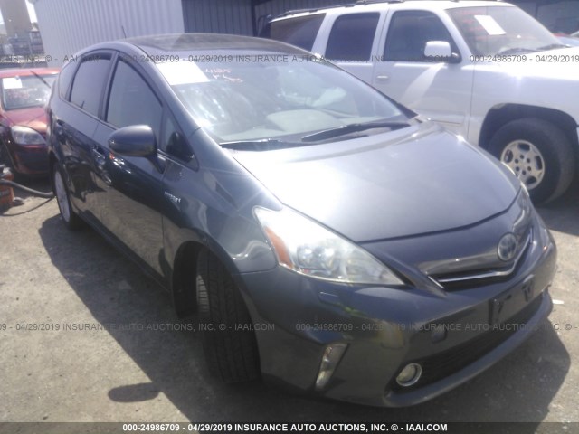 JTDZN3EU6C3078551 - 2012 TOYOTA PRIUS V GRAY photo 1