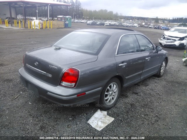 KMHFU45EX2A224542 - 2002 HYUNDAI XG 350 GRAY photo 4